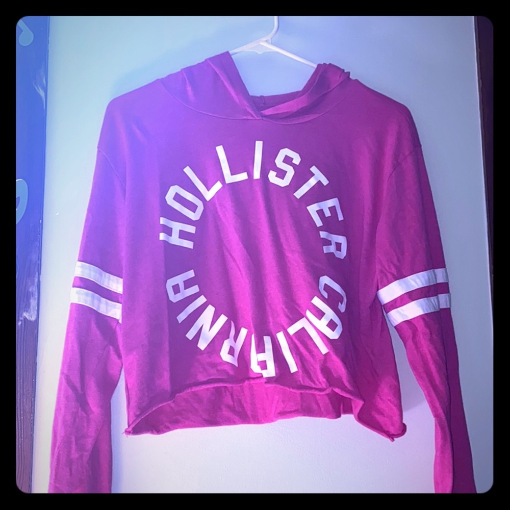half length long sleeve hoodie